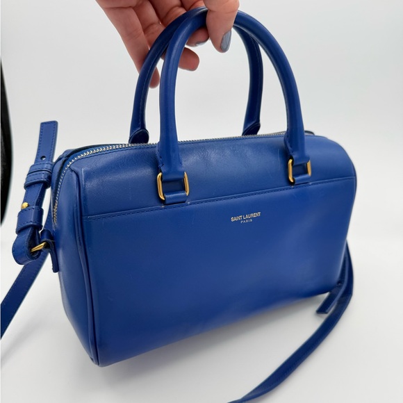 Saint Laurent Handbags - Saint Laurent Vibrant Blue Satchel